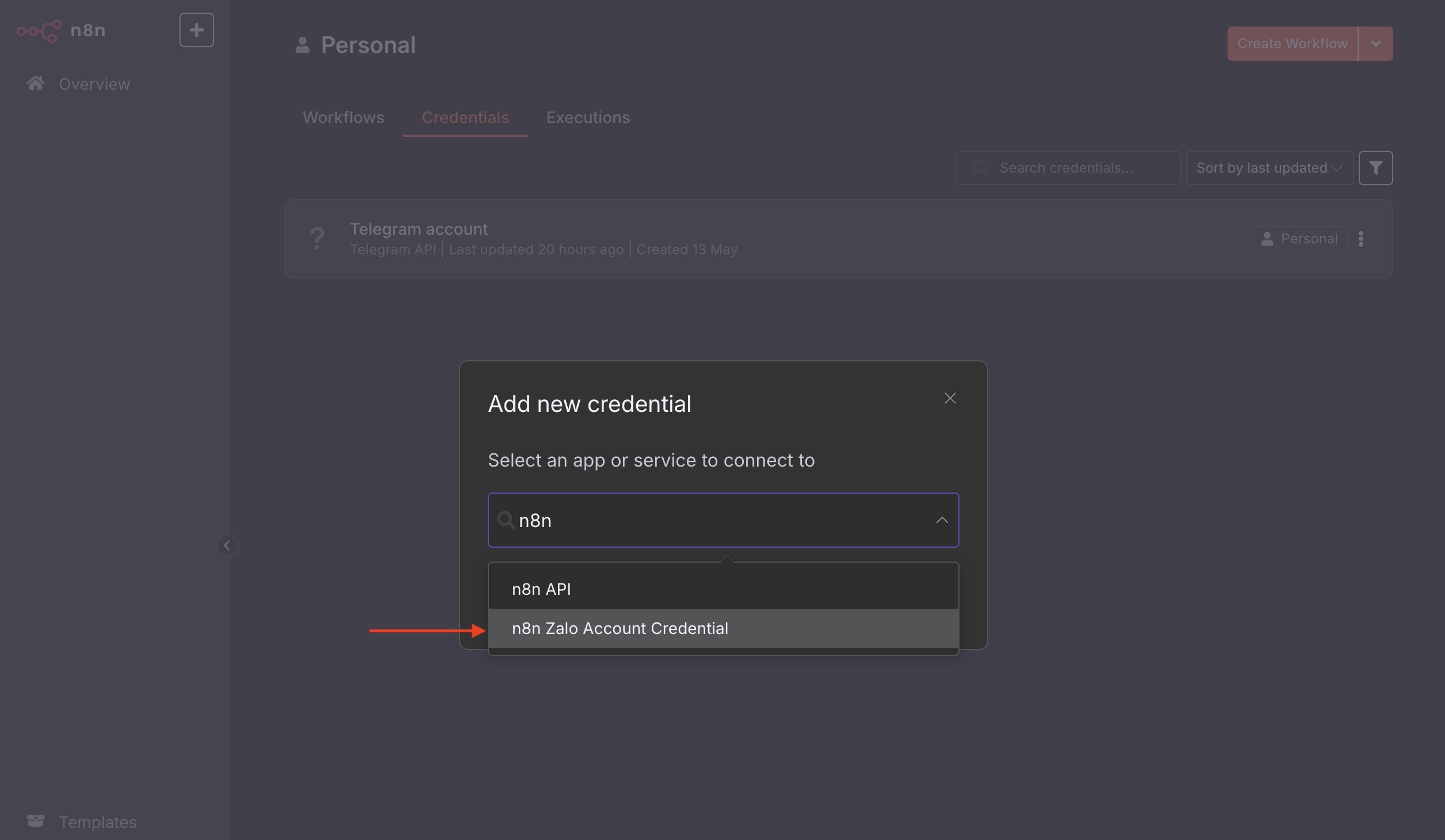 select-n8n-zalo-acount-credential.jpg